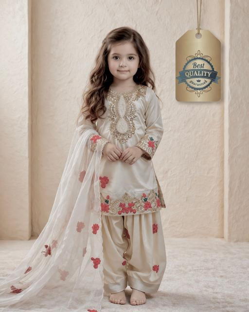 Premium Quality Ready To Wear OC 245 Crep White Bulk kids wear suppliers in Mumbai